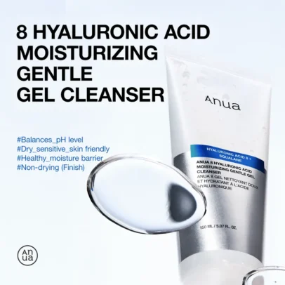 Anua – 8 Hyaluronic Acid Moisturizing Gentle Gel Cleanser prix algérie