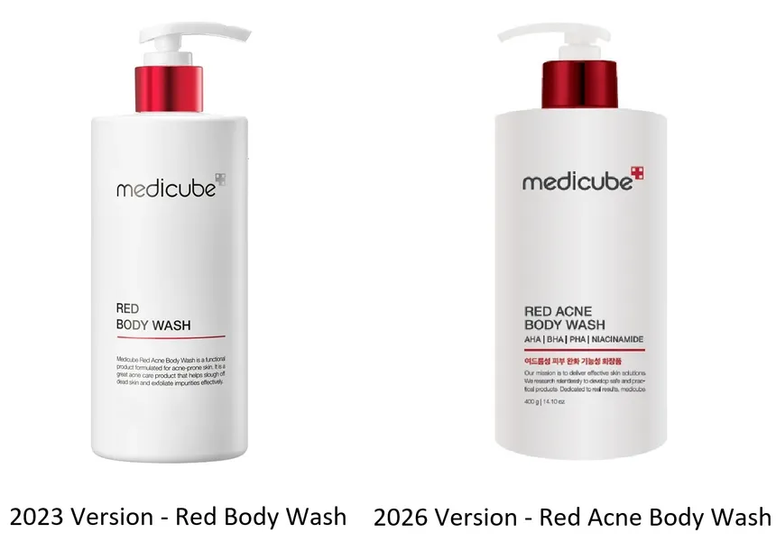 Medicube Red Acne Body Wash | Gel douche anti-acné corps prix Algérie