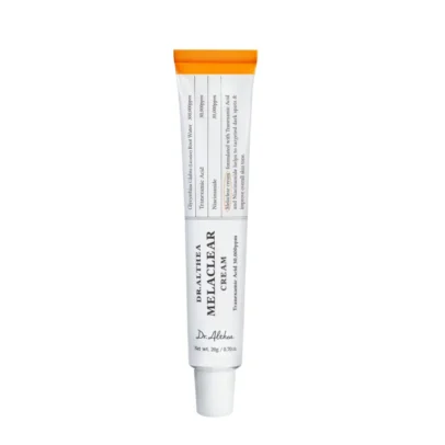 Crème éclaircissante Dr. Althea Melaclear Cream pour réduire les taches pigmentaires et unifier le teint. Formule enrichie en acide tranexamique, niacinamide et alpha-arbutine pour illuminer la peau, hydrater et renforcer la barrière cutanée. Convient aux peaux sensibles. Prix Algérie, commandez maintenant au meilleur prix des produits coréens originaux.