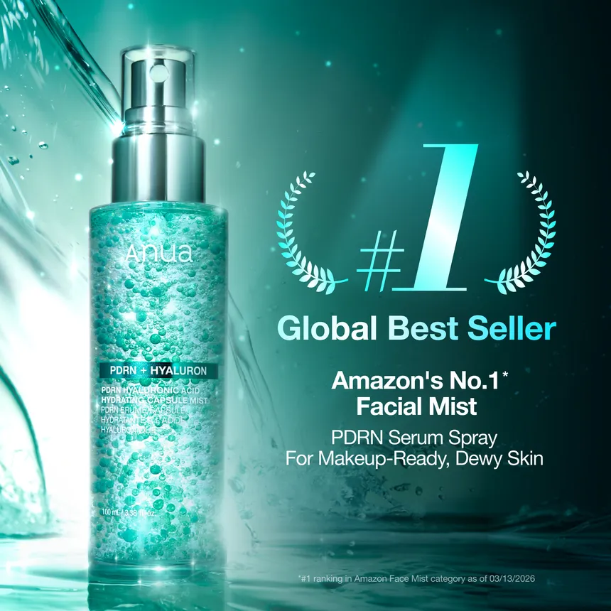 Anua - PDRN Hyaluronic Acid Hydrating Capsule Mist 100 ml | بخاخ PDRN بحمض الهيالورونيك لترطيب البشرة وإشراقتها الزجاجية - الصورة 2