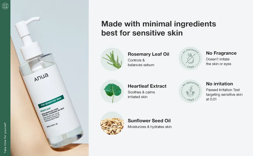 Anua Heartleaf Pore Control Cleansing Oil Mild 200ml Prix Algérie