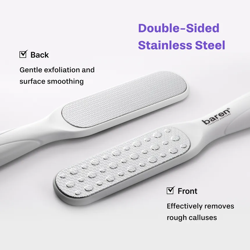 Baren - Foot Callus Eraser Home Set | مجموعة إزالة وتنعيم الكالو والجلد الميت من القدمين في المنزل - الصورة 11