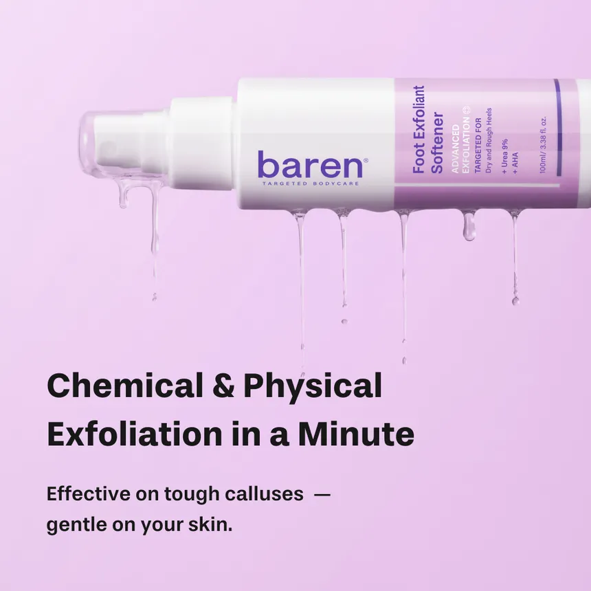 Baren - Foot Callus Eraser Home Set | مجموعة إزالة وتنعيم الكالو والجلد الميت من القدمين في المنزل - الصورة 9