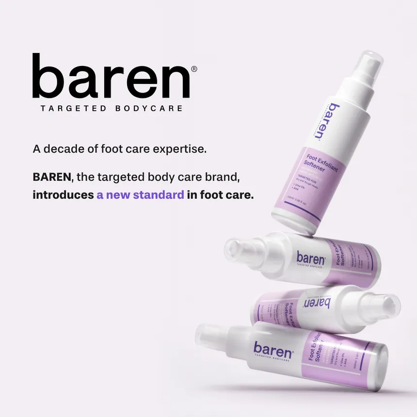Baren - Foot Callus Eraser Home Set | مجموعة إزالة وتنعيم الكالو والجلد الميت من القدمين في المنزل - الصورة 4