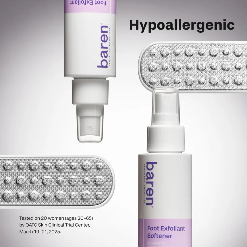 Baren - Foot Callus Eraser Home Set | مجموعة إزالة وتنعيم الكالو والجلد الميت من القدمين في المنزل - الصورة 8